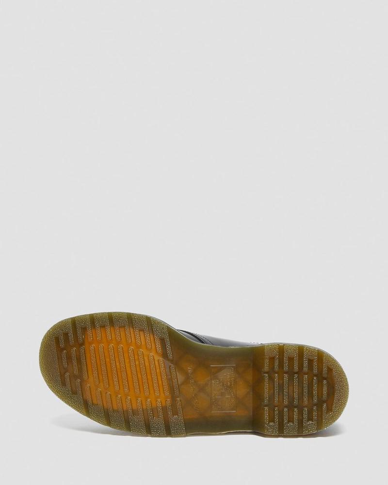Dr Martens 1461 Guard Panel Læder Oxford Sko Dame Sort | DK 348EBC